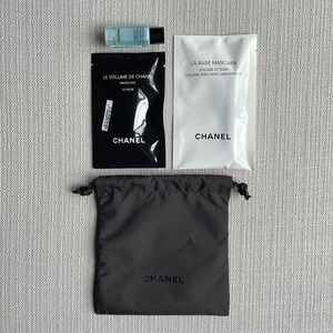 CHANEL EYE mini set with black drawstring pouch